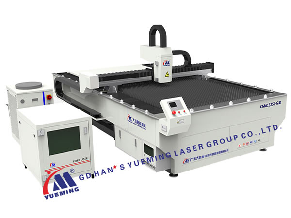 Machine de découpe laser à fibre avec double tiges de filage et double moteurs, CMA1325C-G-D